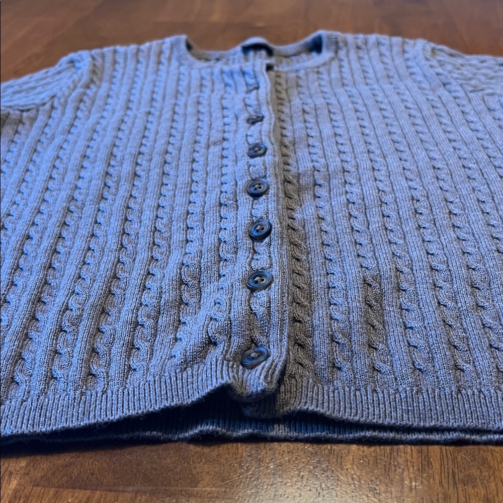 J. Galt Cotton Brown Knit Cardigan - Picture 6 of 13